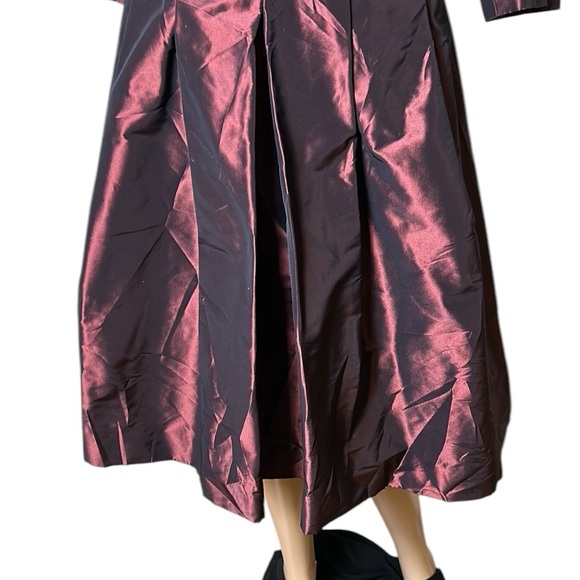 Tery Jon Taffeta shimmer dress by Ricki Freeman  Burgundy ,fit&flare,sz 10 ,EC - Picture 8 of 15